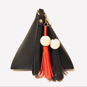 Black Pyramid  Wristlet Mini Bag New